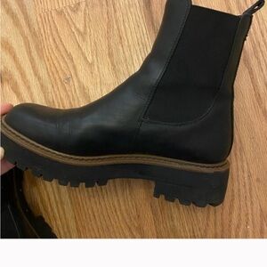 Sam Edelman Black Leather Ankle Boots